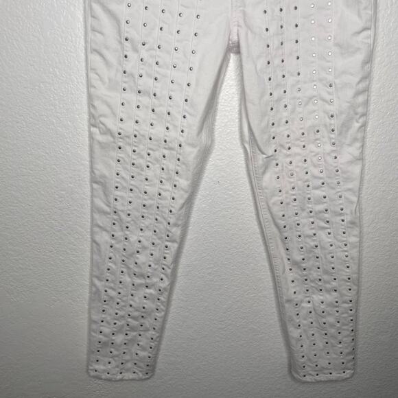 Rag & Bone Womens Jeans Size 29 White Denim Studded Skinny Leg Casual - Picture 8 of 15
